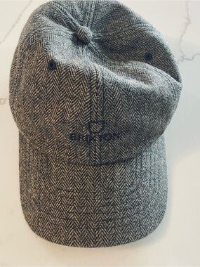 Brixton Brown Herringbone Wool Cap